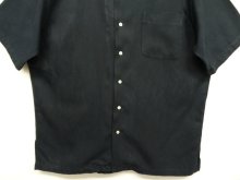 他の写真2: 90'S RALPH LAUREN シルク/コットン オープンカラー 半袖シャツ BLACK (VINTAGE)