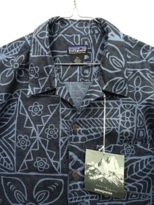 他の写真1: 01'S PATAGONIA オープンカラー 半袖アロハシャツ 総柄 (DEADSTOCK)