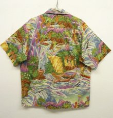 他の写真3: 90'S PATALOHA "EUGENE SAVAGE" 半袖 アロハシャツ メニュー柄 オリジナル (VINTAGE)