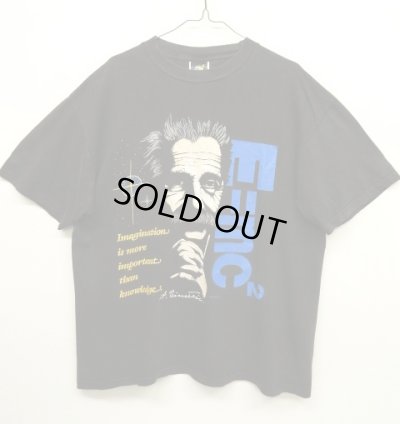 画像1: 90'S ALBERT EINSTEIN 半袖 Tシャツ BLACK (VINTAGE)