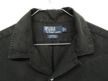 他の写真1: 90'S RALPH LAUREN リネン 半袖 オープンカラーシャツ BLACK (VINTAGE)