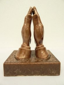 他の写真2: PRAYING HANDS プレイハンド セラミック製 オーナメント 置物 (ANTIQUE)