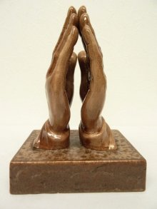 他の写真1: PRAYING HANDS プレイハンド セラミック製 オーナメント 置物 (ANTIQUE)