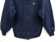 他の写真2: 90'S CHAMPION 刺繍タグ リバースウィーブ スナップボタン カーディガン ネイビー USA製 (VINTAGE)