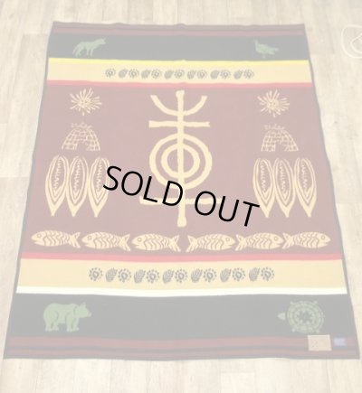 画像1: PENDLETON ウールブランケット ラージサイズ 200cm x 165cm (VINTAGE) 