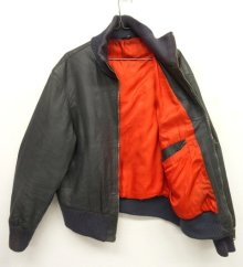 他の写真2: 80'S ドイツ軍 レザー フライトジャケット DK GREY (VINTAGE)