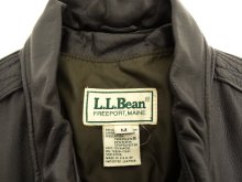 他の写真1: 90'S LL Bean THINSULATE中綿入り レザー A-2 フライトジャケット ブラウン USA製 (VINTAGE)