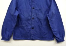 他の写真2: フレンチワーク カバーオール ワークジャケット ブルー フランス製 (VINTAGE)