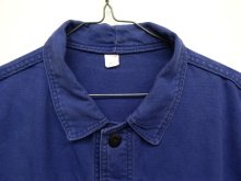 他の写真1: フレンチワーク カバーオール ワークジャケット ブルー フランス製 (VINTAGE)