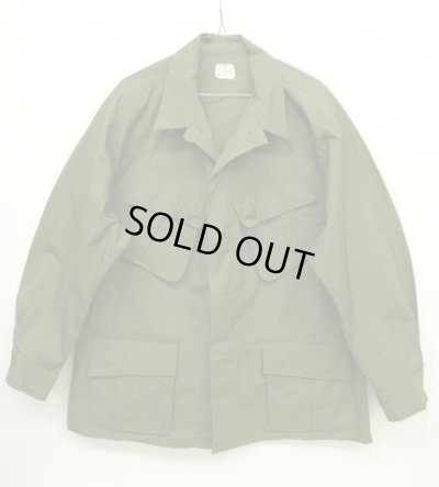 画像1: 60'S アメリカ軍 US ARMY "JUNGLE FATIGUE 4th" リップストップ ファティーグジャケット L-SHORT (DEADSTOCK)