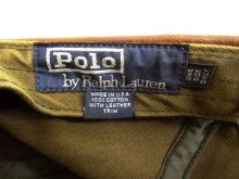 他の写真3: 90'S RALPH LAUREN コットンツイル レザートリムキャップ USA製 (VINTAGE)