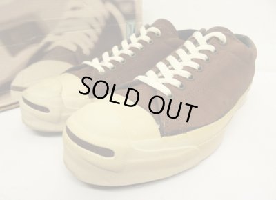 画像1: 90'S CONVERSE "JACK PURCELL" ヌバックレザー スニーカー 箱付き USA製 (DEADSTOCK)