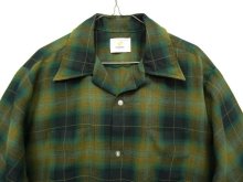 他の写真2: 60'S VAN HEUSEN オープンカラー 長袖レーヨンシャツ オンブレチェック (DEADSTOCK)