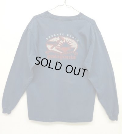 画像1: 90'S PATAGONIA バックプリント BENEFICIAL T'S 長袖Tシャツ USA製 (VINTAGE)