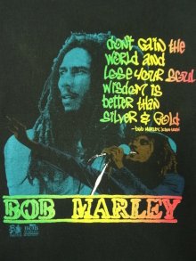 他の写真3: 90'S BOB MARLEY シングルステッチ 半袖 Tシャツ BLACK USA製 (VINTAGE)