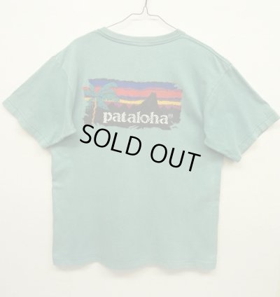 画像1: 90'S PATAGONIA "PATALOHA" 雪無し黒タグ バックプリント 半袖Tシャツ USA製 (VINTAGE)