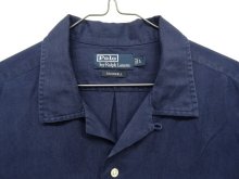 他の写真1: 90'S RALPH LAUREN "CALDWELL" シルク/リネン 半袖 オープンカラーシャツ NAVY (VINTAGE)