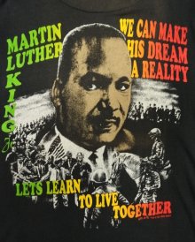 他の写真1: 90'S MARTIN LUTHER KING Jr キング牧師 シングルステッチ 両面プリント Tシャツ (VINTAGE)