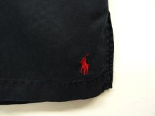 他の写真2: 90'S RALPH LAUREN シルク/リネン 半袖 オープンカラーシャツ ブラック (VINTAGE)