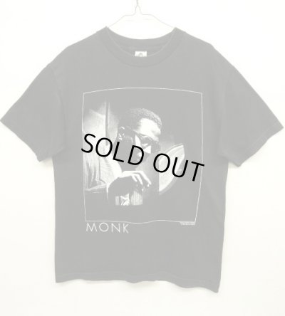 画像1: 90'S THELONIOUS MONK "GEAR INC" Tシャツ BLACK (VINTAGE)