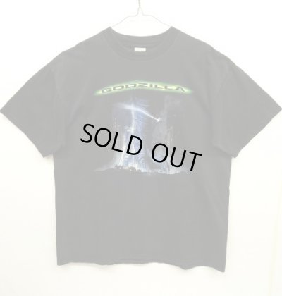画像1: 90'S GODZILLA 両面プリント オフィシャル Tシャツ BLACK (VINTAGE)