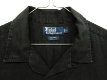 他の写真1: 90'S RALPH LAUREN "CALDWELL" リネン 半袖 オープンカラーシャツ BLACK (VINTAGE)