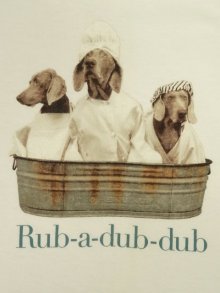 他の写真2: 90'S WILLIAM WEGMAN "RUB-A-DUB-DUB" FOTOFOLIO製 半袖Tシャツ (VINTAGE)