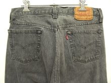 他の写真3: 90'S LEVIS 501 ストライプデニム BLACK USA製 W31L32 (VINTAGE)