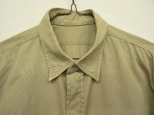 他の写真1: 50'S アメリカ軍 US ARMY "STAND-UP COLLAR" ポプリンシャツ KHAKI (VINTAGE)