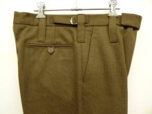 他の写真2: イギリス軍 BRITISH ARMY "BARRACK DRESS" プリーツ入り ウール ドレスパンツ BROWN (DEADSTOCK)