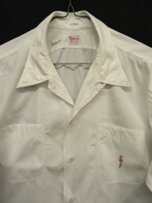 他の写真2: 60'S JOHNSON マチ付き 長袖 オープンカラーシャツ ホワイト (VINTAGE)