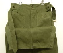 他の写真2: 50'S フランス軍 エプロン付き モーターサイクル オーバーパンツ OLIVE (DEADSTOCK)