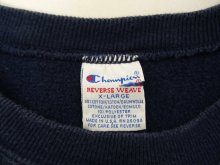 他の写真1: 90'S CHAMPION 刺繍タグ リバースウィーブ 無地 ネイビー USA製 (VINTAGE)