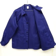 他の写真2: フレンチワーク カバーオール ワークジャケット NAVY (DEADSTOCK)