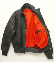 他の写真3: 80'S ドイツ軍 レザー フライトジャケット DK GREY (VINTAGE)