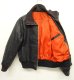 画像2: 80'S ドイツ軍 レザー フライトジャケット DK NAVY (VINTAGE) (2)