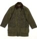 画像1: 80'S BARBOUR 2クレスト "BORDER" オイルドジャケット OLIVE イングランド製 (VINTAGE) (1)