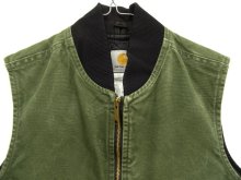 他の写真1: 90'S CARHARTT 裏地キルティング ダックベスト OLIVE (VINTAGE)