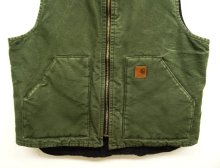 他の写真2: 90'S CARHARTT 裏地キルティング ダックベスト OLIVE (VINTAGE)