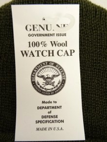 他の写真1: アメリカ軍 ウール ワッチキャップ オリーブ (DEADSTOCK)