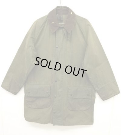 画像1: 80'S BARBOUR 2クレスト "UNLINED GAMEFAIR" オイルドジャケット OLIVE イングランド製 (VINTAGE)