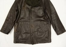 他の写真3: J.CREW 裏ボア入り レザーカーコート DK BROWN (VINTAGE)