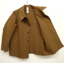 他の写真2: 70'S イタリアンプリズナー コットンダック ワークジャケット カバーオール BROWN (DEADSTOCK)