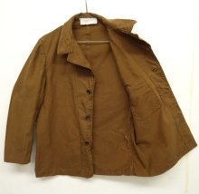 他の写真2: 70'S イタリアンプリズナー コットンダック ワークジャケット カバーオール BROWN (VINTAGE)