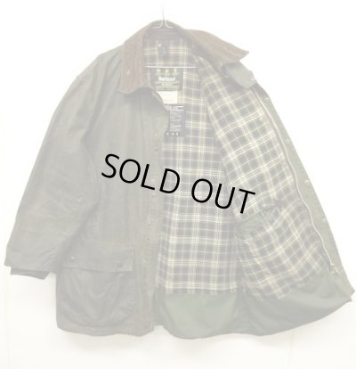 画像2: 90'S BARBOUR 3クレスト 旧タグ "BORDER" オイルドジャケット OLIVE イングランド製 (VINTAGE)