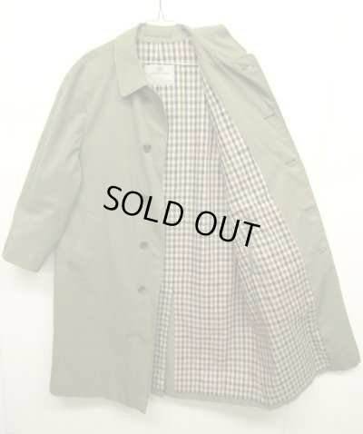 画像2: 70'S AQUASCUTUM "AQUA5 (コットン100%)" バルマカーンコート カーキ 玉虫色 イングランド製 (VINTAGE)