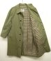 画像2: 70'S AQUASCUTUM "AQUA5 (コットン100%)" バルマカーンコート カーキ 玉虫色 イングランド製 (VINTAGE) (2)