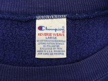 他の写真1: 90'S CHAMPION 刺繍タグ リバースウィーブ 無地 ネイビー USA製 (VINTAGE)