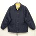 画像1: 80'S LL Bean チンスト付き ナイロン コーチジャケット NAVY (VINTAGE) (1)