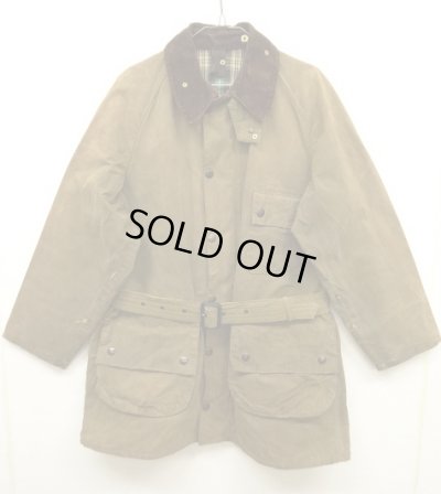 画像1: 80'S BARBOUR 2クレスト "SOLWAY ZIPPER" オイルドジャケット KHAKI イングランド製 (VINTAGE)